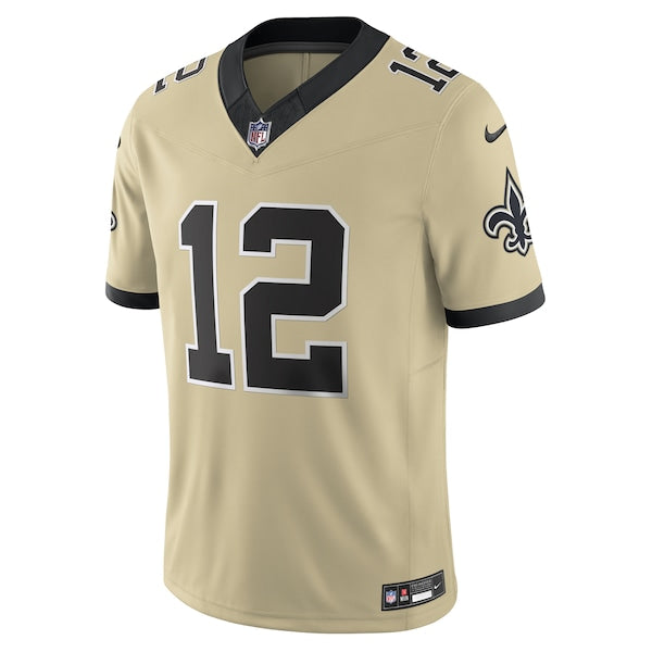 Chris Olave New Orleans Saints Nike Gameday Golds Alternate Vapor F.U.S.E. Limited Jersey - Gold/Black - Image 3