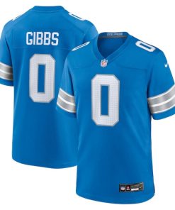 Jahmyr Gibbs Detroit Lions Nike Game Player Jersey - Blue