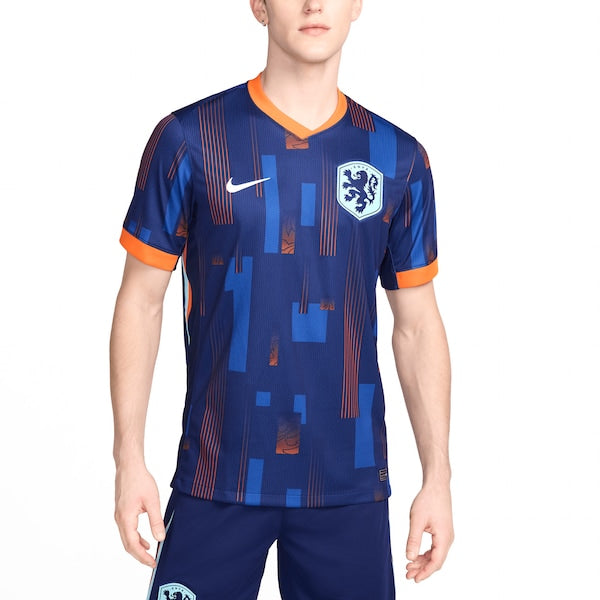 Netherlands National Team Nike 2024 Away Replica Blank Jersey - Blue - Image 5