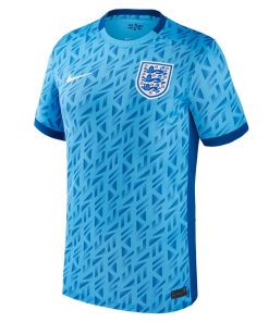 Alternative view of England Women's National Team Nike 2023 Away Stadium Replica Jersey - Light Blue
