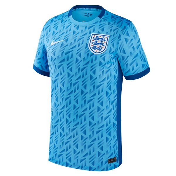 England Women's National Team Nike 2023 Away Stadium Replica Jersey - Light Blue - Image 2