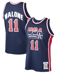 Karl Malone USA Basketball 1992 Dream Team Authentic Jersey - Navy