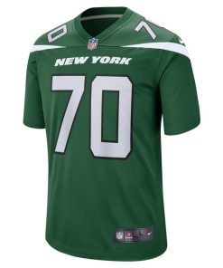 Alternative view of Quinton Jefferson New York Jets Nike Team Game Jersey - Gotham Green