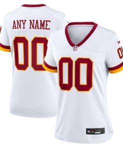 Women's Nike Washington Commanders Super Bowl Era Custom Game Jersey - White/Burgundy