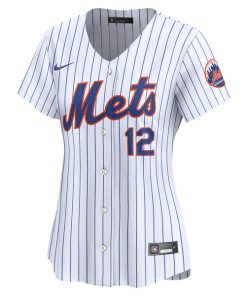 Alternative view of Francisco Lindor New York Mets Nike Women's Home Limited Player Jersey - White