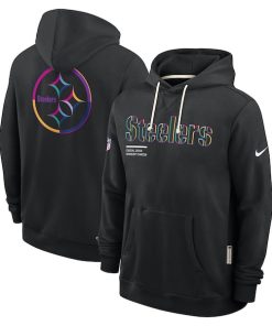 Pittsburgh Steelers Nike 2025 NFL Crucial Catch Sideline Standard Issue Dri-FIT Hoodie - Black