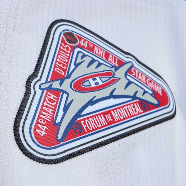 Patrick Roy Montreal Canadiens 1992/93 Blue Line Player Jersey - White - Image 4