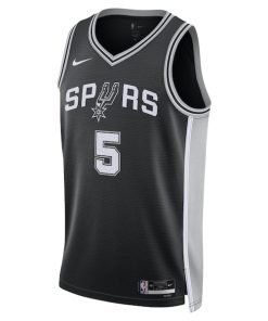 Alternative view of Stephon Castle San Antonio Spurs Nike Unisex Swingman Jersey - Icon Edition - Black