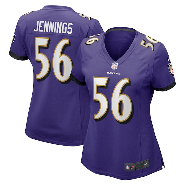 Deion Jennings Baltimore Ravens Nike Women's Game Jersey - Purple