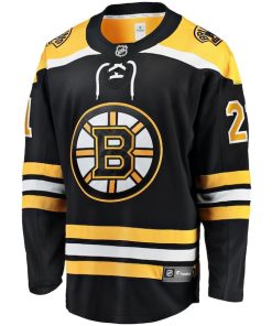 Alternative view of Alex Steeves Boston Bruins  Home Breakaway Jersey - Black