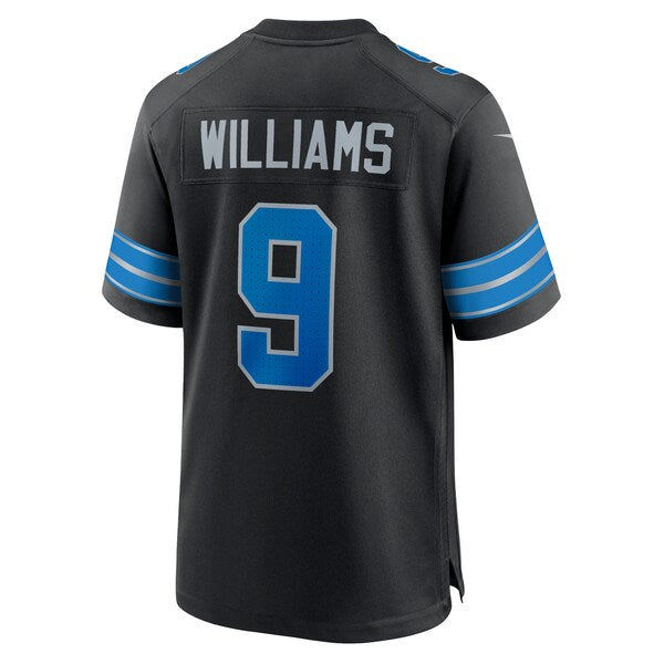 Jameson Williams Detroit Lions Nike 2nd Alternate Game Jersey - Black/Blue - Image 4