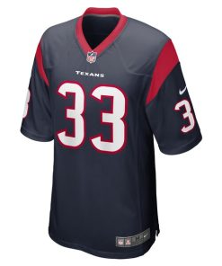 Alternative view of Dare Ogunbowale Houston Texans Nike Game Player Jersey - Navy