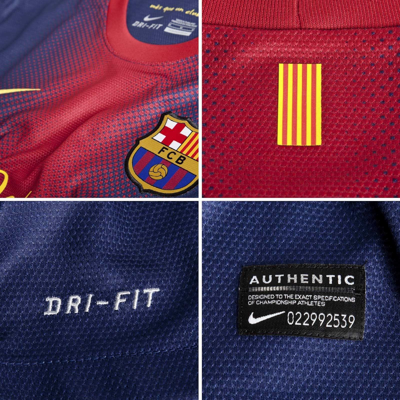 Barcelona 2012-13 Home Vintage Jersey - Image 3