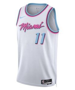 Alternative view of Jaime Jaquez Jr. Miami Heat Nike Unisex 2024/25 Swingman Player Jersey - City Edition - White