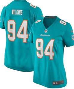 Christian Wilkins Miami Dolphins Nike Women's Game Jersey - Aqua