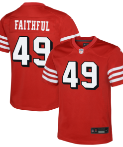 The Faithful San Francisco 49ers Nike Youth Alternate 2 Game Jersey - Scarlet