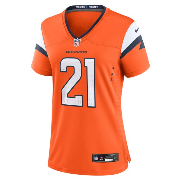 Riley Moss Denver Broncos Nike Women's Team Game Jersey - Orange - Image 3