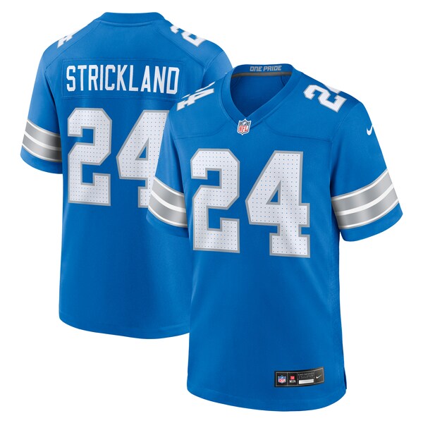 Loren Strickland Detroit Lions Nike Team Game Jersey - Blue - Image 2