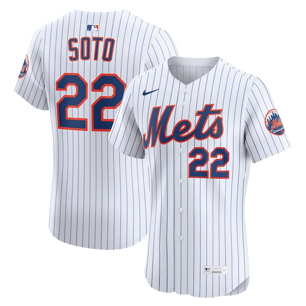 Juan Soto New York Mets Nike Home Elite Jersey - White/Black - Image 2