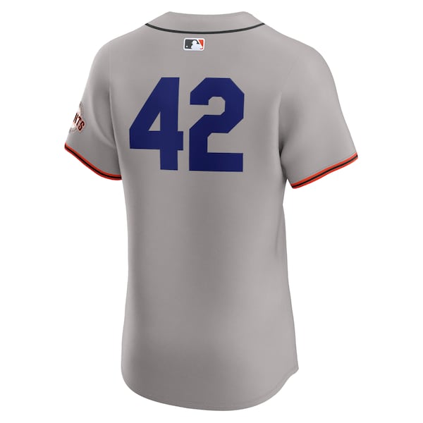 San Francisco Giants Nike Road 2024 Jackie Robinson Day Elite Jersey - Gray - Image 3