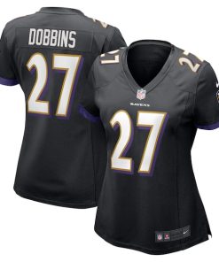 J.K. Dobbins Baltimore Ravens Nike Women's Game Jersey - Black