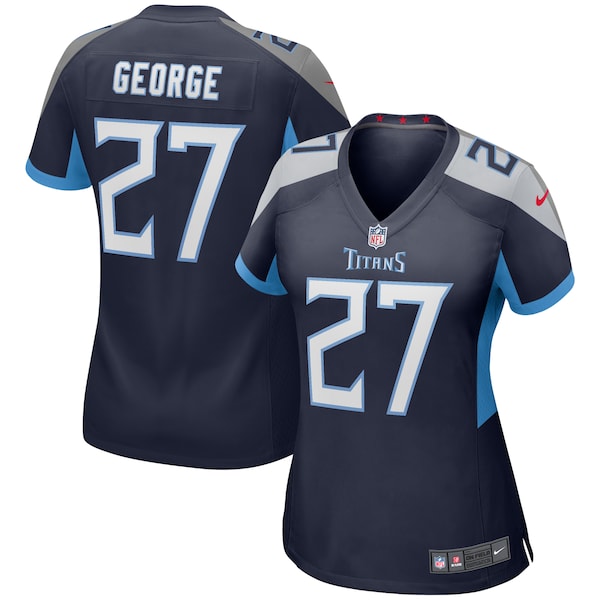 Eddie George Tennessee Titans Nike Women's Game Retired Player Jersey - Navy/Light Blue - Image 2