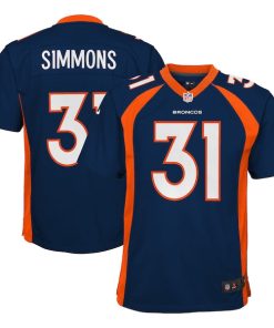 Justin Simmons Denver Broncos Nike Youth Game Jersey - Navy