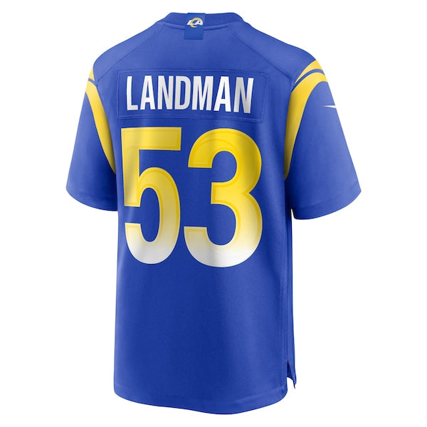 Nate Landman Los Angeles Rams Nike Team Game Jersey - Royal - Image 3