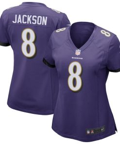 Lamar Jackson Baltimore Ravens Nike Women's Game Jersey - Purple
