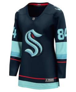 Alternative view of Kaapo Kakko Seattle Kraken  Women's Home Breakaway Player Jersey - Deep Sea Blue