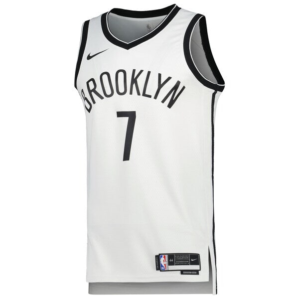 Kevin Durant Brooklyn Nets Nike Unisex Swingman Jersey - Association Edition - White/Black - Image 4