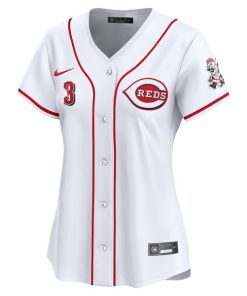 Alternative view of Ke'Bryan Hayes Cincinnati Reds Nike Women's Home Limited Player Jersey - White