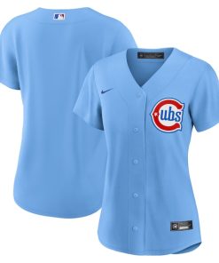 Chicago Cubs Nike Women's Alternate 2 Replica Jersey - Light Blue