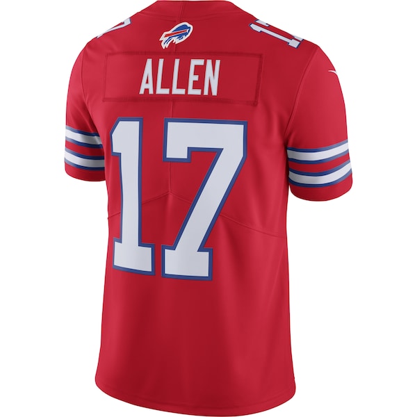 Josh Allen Buffalo Bills Nike Color Rush Vapor Limited Jersey - Red - Image 3