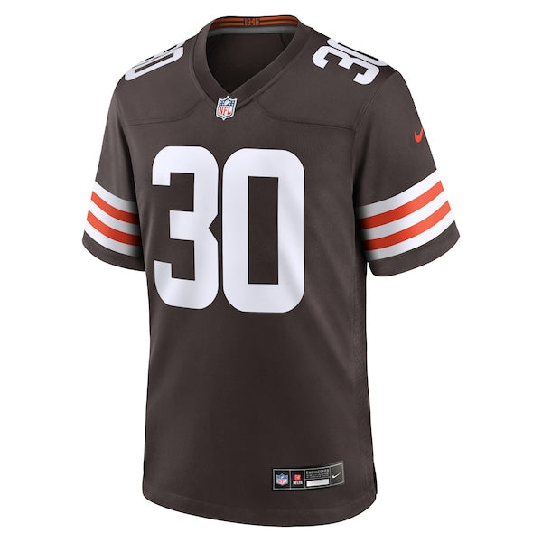 Devin Bush Cleveland Browns Nike Game Jersey - Brown - Image 2