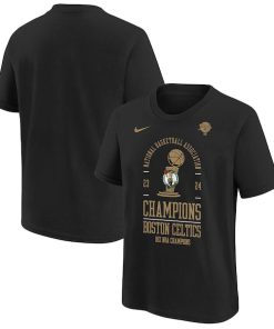 Boston Celtics Nike Youth 18-Time NBA Finals Champions Locker Room T-Shirt - Black