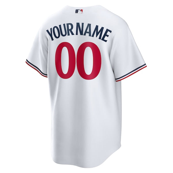 Minnesota Twins Nike Home Replica Custom Jersey - White - Image 3
