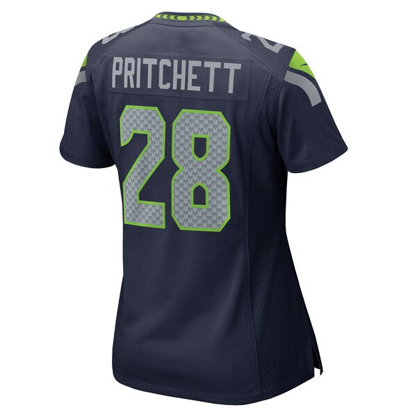 Nehemiah Pritchett Seattle Seahawks Nike Women's Game Jersey - College Navy - Image 7