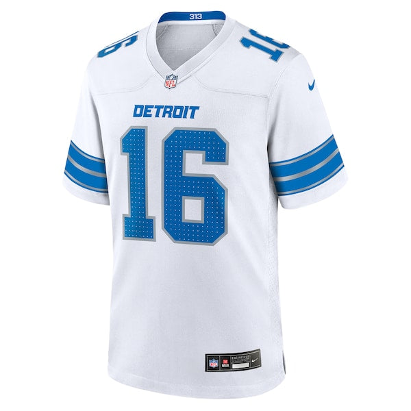 Jared Goff Detroit Lions Nike Game Jersey - White - Image 2