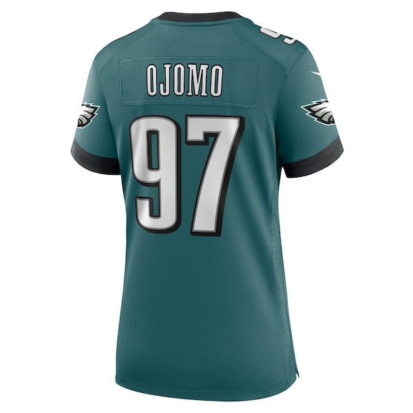 Moro Ojomo Philadelphia Eagles Nike Women's Team Game Jersey - Midnight Green - Image 4