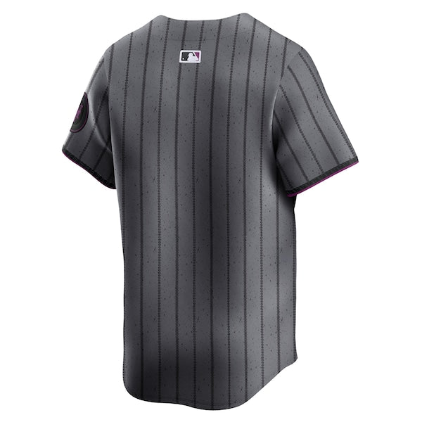 New York Mets Nike 2024 City Connect Custom Limited Jersey - Graphite - Image 3