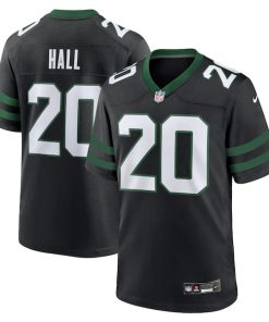Alternative view of Breece Hall New York Jets Nike Alternate Game Jersey - Legacy Black