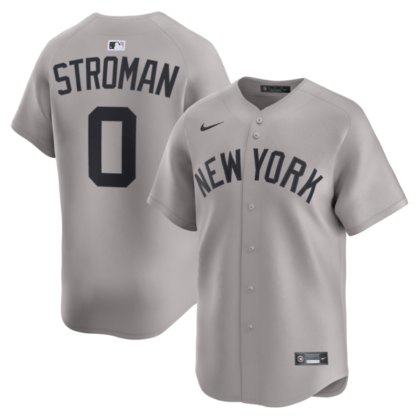 Marcus Stroman New York Yankees Nike Road Limited Player Jersey - Gray/White - Image 2