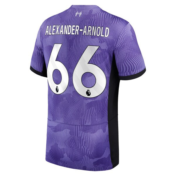 Trent Alexander-Arnold Liverpool Nike 2023/24 Third Stadium Replica Player Jersey - Purple - Image 3
