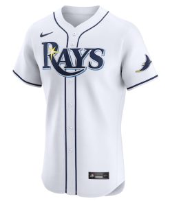 Alternative view of Tampa Bay Rays Nike Home Elite Custom Jersey - White