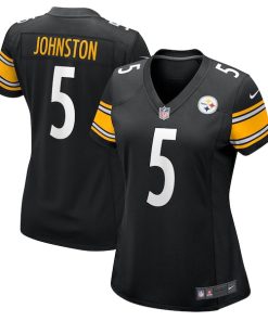 Alternative view of Cameron Johnston Pittsburgh Steelers Nike Women's  Game Jersey -  Black