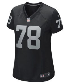 Alternative view of Art Shell Las Vegas Raiders Nike Women's Game Retired Player Jersey - Black