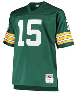 Alternative view of Bart Starr Green Bay Packers Big & Tall 1968 Retired Player Replica Jersey - Green