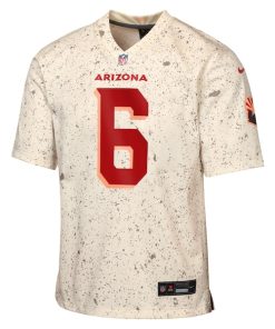 Alternative view of James Conner Arizona Cardinals Nike Youth 2025 Rivalries Collection Game Jersey - Natural