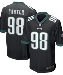Jalen Carter Philadelphia Eagles Nike Alternate Team Game Jersey - Black